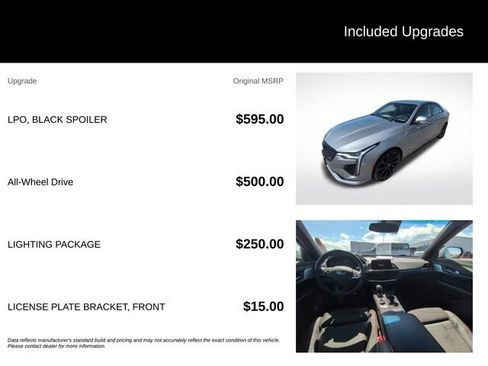 Used 2023 Cadillac CT4 V w/ Navigation Package AWD/4WD image 11