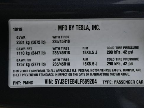 Used 2020 Tesla Model 3 Long Range AWD/4WD image 42