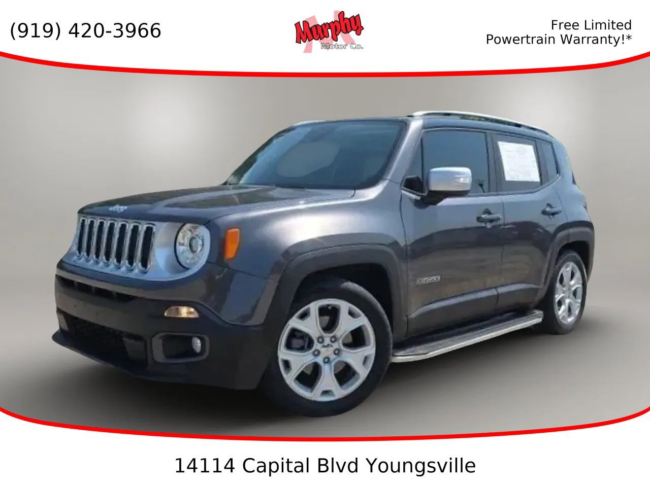 Used 2018 Jeep Renegade Limited w/ UConnect 8.4 Nav Group FWD image 1