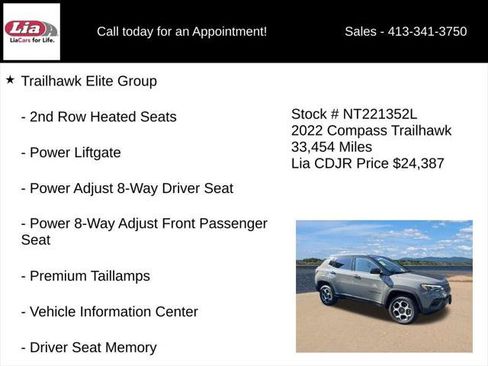 Certified 2022 Jeep Compass Trailhawk w/ Trailhawk Elite Group AWD/4WD image 11