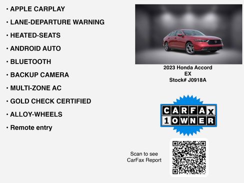 Used 2023 Honda Accord EX image 7