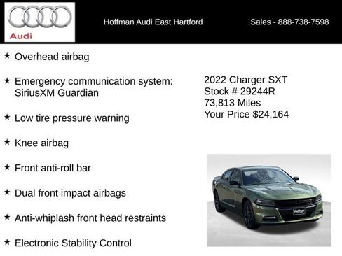 Used 2022 Dodge Charger SXT w/ Blacktop Package AWD/4WD image 32