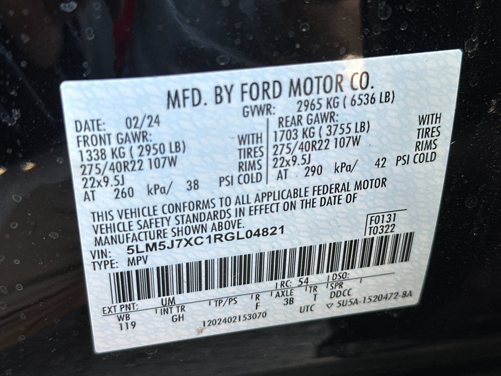 Certified 2024 Lincoln Aviator Reserve w/ Equipment Group 201A AWD/4WD image 43