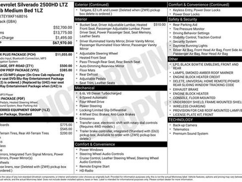 Used 2019 Chevrolet Silverado 2500 LTZ w/ Duramax Plus Package AWD/4WD image 11