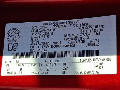 Used 2016 Ford F150 XLT w/ Equipment Group 302A Luxury image 26