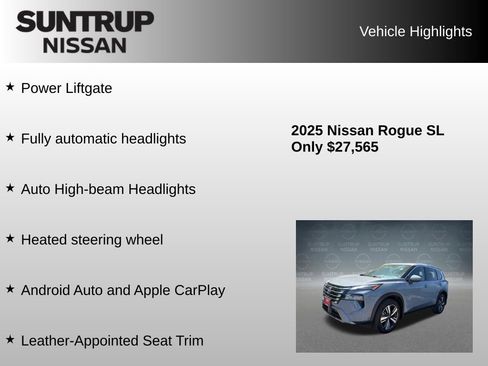 Used 2025 Nissan Rogue SL AWD/4WD image 16