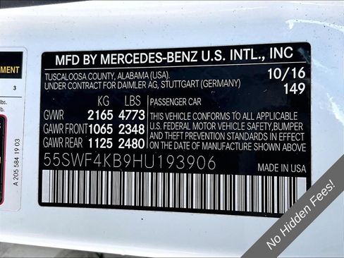 Used 2017 Mercedes-Benz C 300 4MATIC Sedan w/ Premium 2 Package image 24