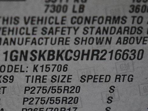 Used 2017 Chevrolet Tahoe LT w/ LT Signature Package AWD/4WD image 29