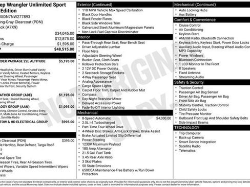 Used 2022 Jeep Wrangler Unlimited Sport AWD/4WD image 2