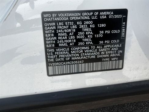 Used 2024 Volkswagen Atlas SE FWD image 8