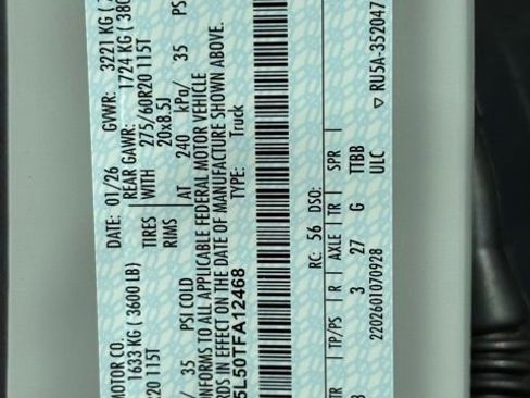 New 2026 Ford F150 Lariat w/ Equipment Group 501A Mid image 27