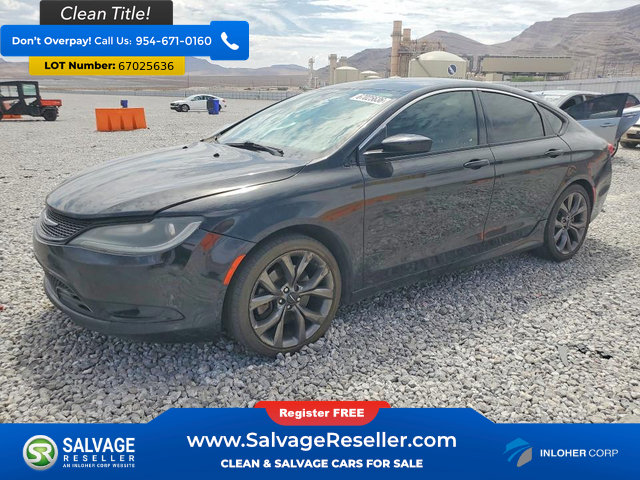 Used 2015 Chrysler 200 S w/ Navigation & Sound Group I FWD image 1