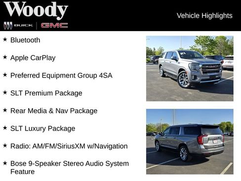 Used 2021 GMC Yukon XL SLT w/ SLT Premium Package AWD/4WD image 3