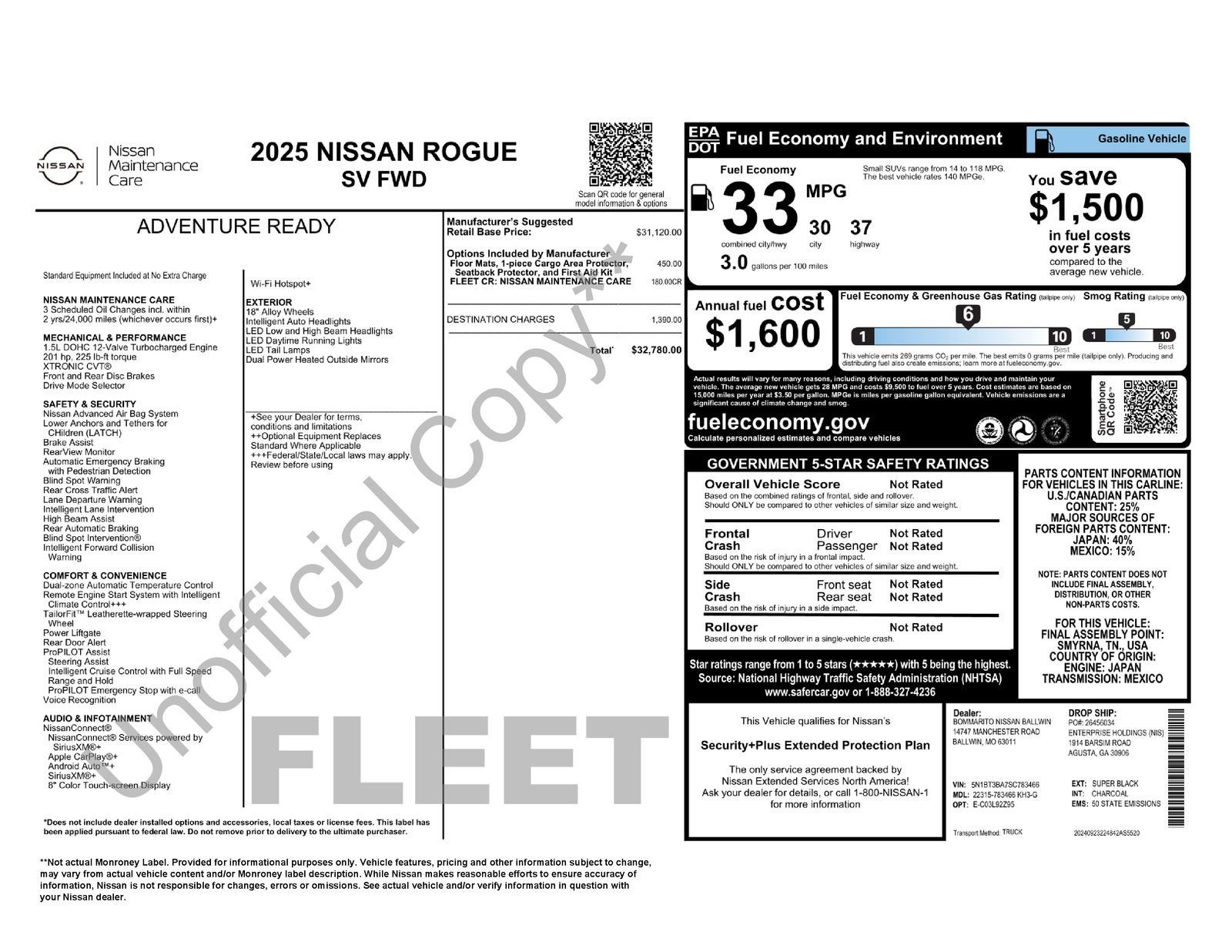 Used 2025 Nissan Rogue SV FWD image 17