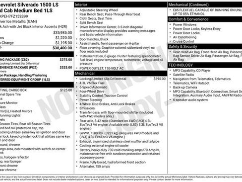 Used 2015 Chevrolet Silverado 1500 LS w/ Trailering Package AWD/4WD image 38
