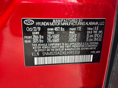 Used 2020 Hyundai Santa Fe SE FWD image 35