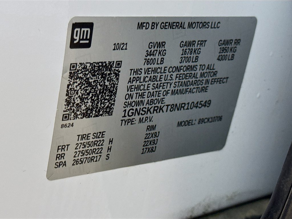 Used 2022 Chevrolet Tahoe RST w/ Luxury Package AWD/4WD image 35