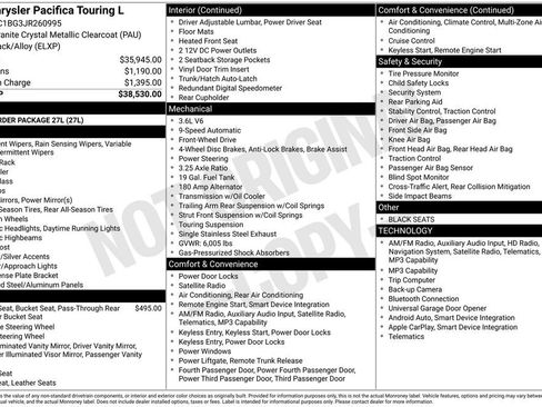 Used 2018 Chrysler Pacifica Touring-L FWD image 2