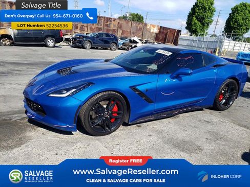 Used 2015 Chevrolet Corvette Stingray Coupe w/ 3LT Preferred Equipment Group RWD image 1