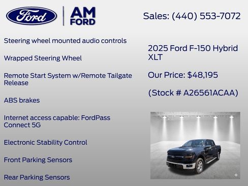 Used 2025 Ford F150 XLT w/ Equipment Group 302A MID AWD/4WD image 26