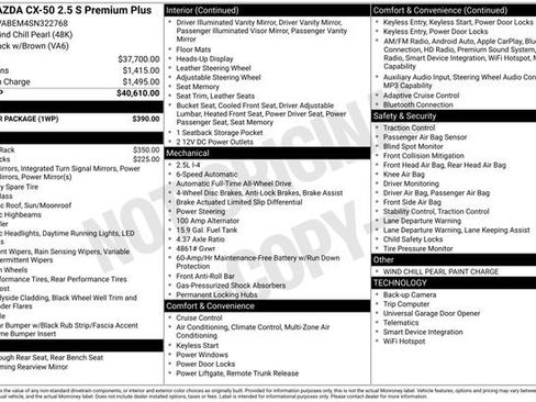 Certified 2025 MAZDA CX-50 AWD 2.5 S w/ Weather Package image 5