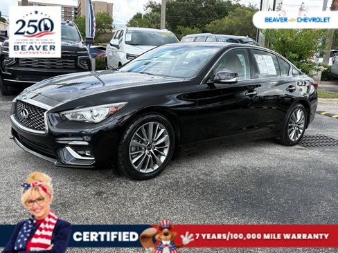 Used 2023 INFINITI Q50 Luxe w/ Cargo Package RWD image 1