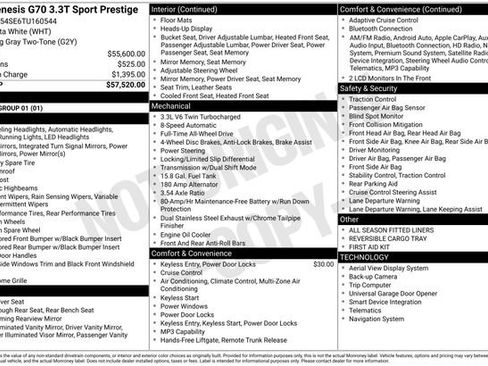 Used 2026 Genesis G70 3.3T Sport Prestige image 10