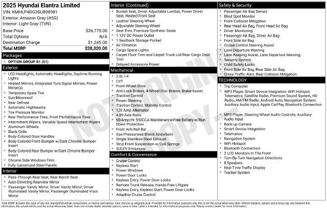 Used 2025 Hyundai Elantra Limited FWD image 46