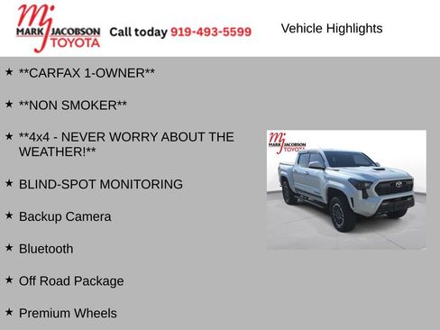 Used 2024 Toyota Tacoma TRD Sport w/ TRD Sport Upgrade Package image 7