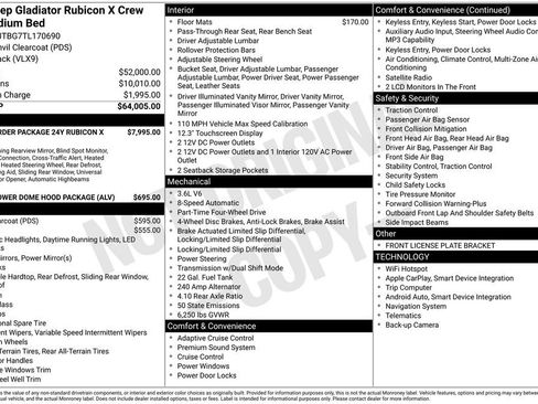 New 2026 Jeep Gladiator Rubicon AWD/4WD image 26