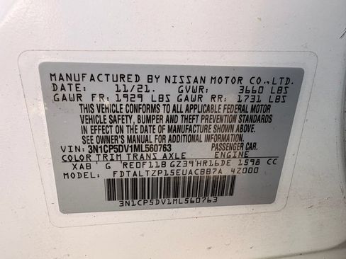 Used 2021 Nissan Kicks SR w/ SR Premium Package FWD image 34