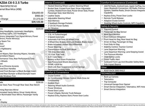 Used 2023 MAZDA CX-5 AWD 2.5 Turbo image 3