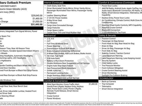 Used 2021 Subaru Outback Premium image 25