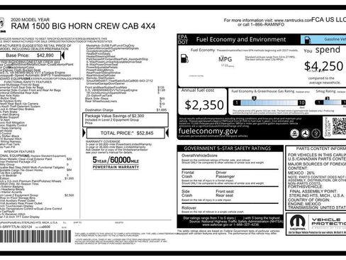 Used 2020 RAM 1500 Big Horn AWD/4WD image 7
