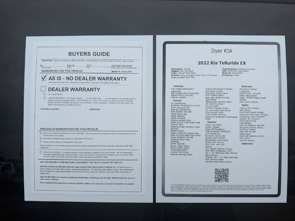 Certified 2022 Kia Telluride EX w/ EX Premium Package FWD image 25