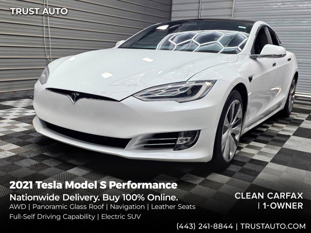 Used 2021 Tesla Model S Performance AWD/4WD image 1