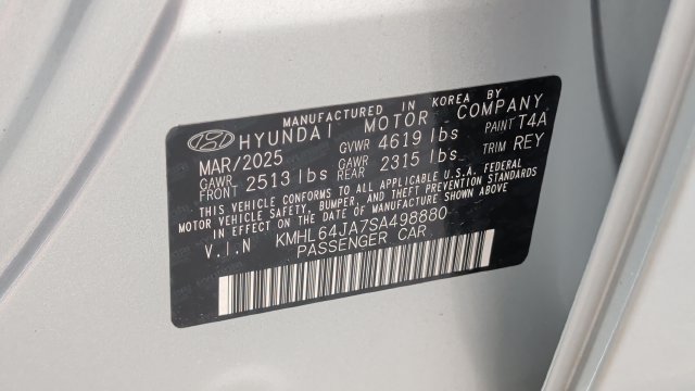 Certified 2025 Hyundai Sonata SEL AWD/4WD image 28