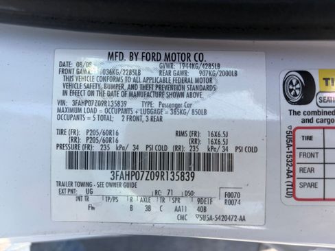 Used 2009 Ford Fusion SE FWD image 23