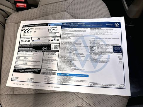 New 2026 Volkswagen Atlas SE AWD/4WD image 12