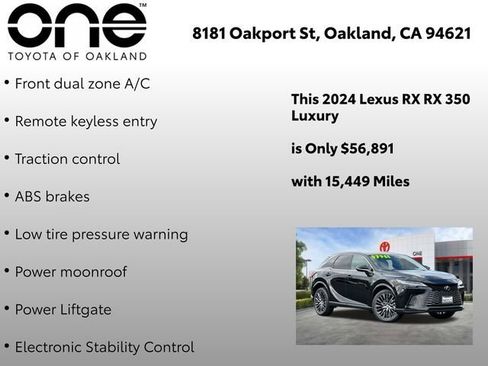 Used 2024 Lexus RX 350 AWD w/ Convenience Package image 5