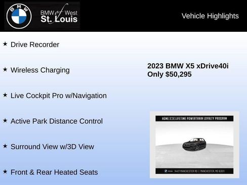 Used 2023 BMW X5 xDrive40i w/ Premium Package image 44