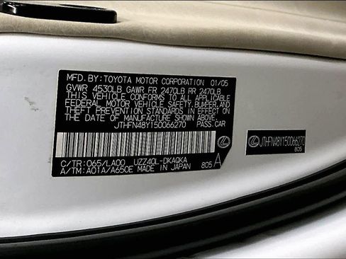 Used 2005 Lexus SC 430 Convertible image 33