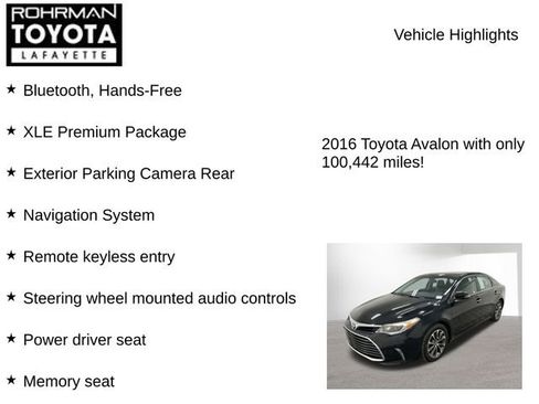 Used 2016 Toyota Avalon XLE Premium image 7