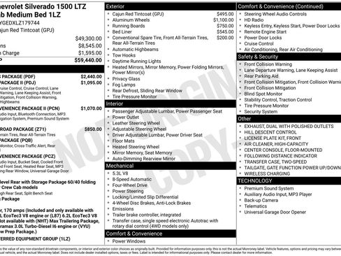 Used 2020 Chevrolet Silverado 1500 LTZ w/ LTZ Plus Package image 11