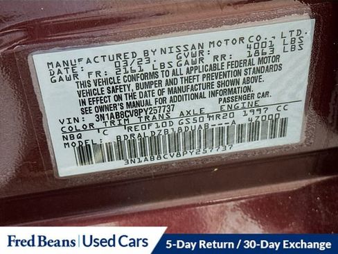 Used 2023 Nissan Sentra SV w/ SV Premium Package FWD image 36
