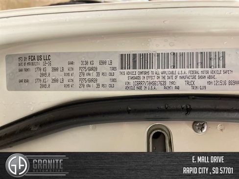 Used 2017 RAM 1500 Laramie w/ Convenience Group AWD/4WD image 34