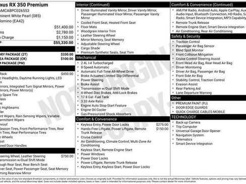Used 2023 Lexus RX 350 Premium w/ Accessory Package AWD/4WD image 10
