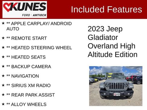 Used 2023 Jeep Gladiator Overland AWD/4WD image 3