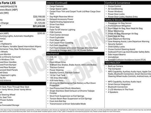 Used 2023 Kia Forte LXS FWD image 22
