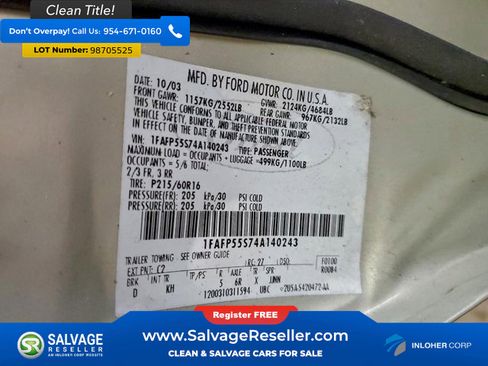 Used 2004 Ford Taurus SES image 17